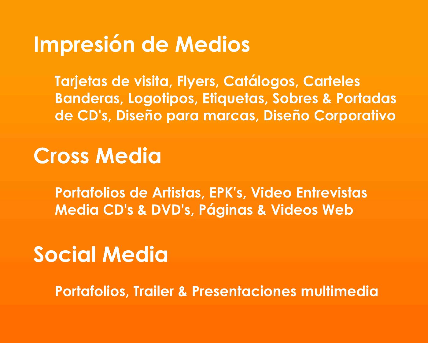 CROSS MEDIA español